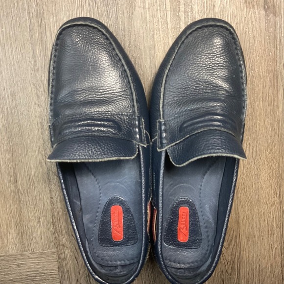 Bacco Bucci Made In Italy Leather Driving Moccasins Mens 10 Navy‎ Preppy Classy main image 4